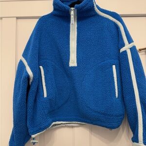 FP Movement by Free People Blue Teddy Jacket